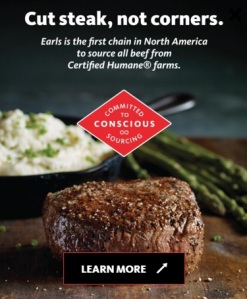 Earls cut steak